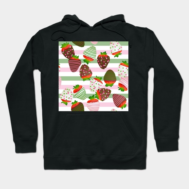 Sailor Jupiter Themed Strawberries Hoodie by ziafrazier